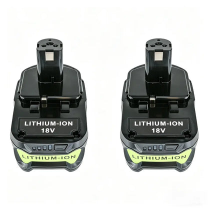 2-Pack,Ryobi Replacement Battery，Ryobi 18V Battery，Ryobi 4Ah Battery，Ryobi ONE+ Battery,18V, 8.0AH, Large Capacity, Long Battery Life, Suitable for Decoration, Cutting, Drilling, Construction, DIY Crafts, and Is Compatible with Pbp,Model. High Replacement